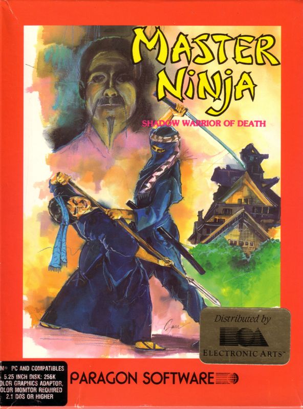 Master Ninja box art for Commodore 64